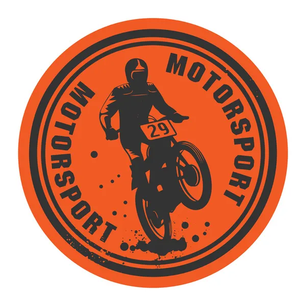 Motorsport abstract label