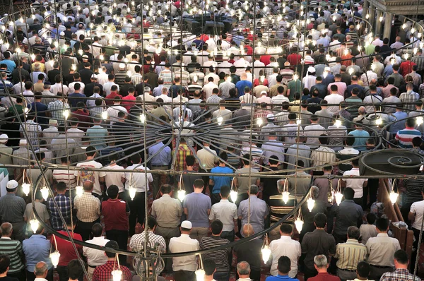 Blue mosque ritual of worship centered in prayer, Istanbul, Turk