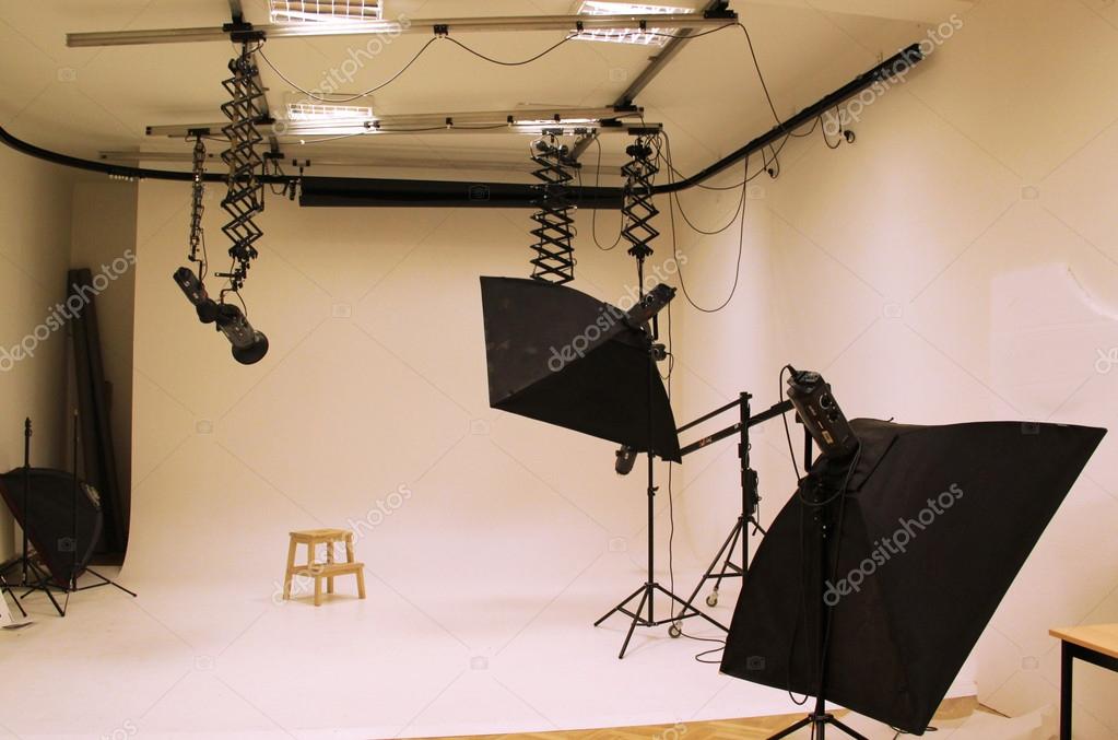 Professional photo studio and equipment — Stock Photo © tannjuska 29879055