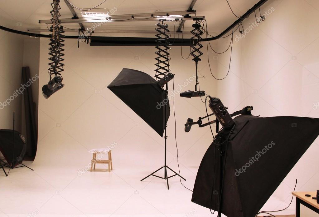 Professional photo studio and equipment — Stock Photo © tannjuska 29879067
