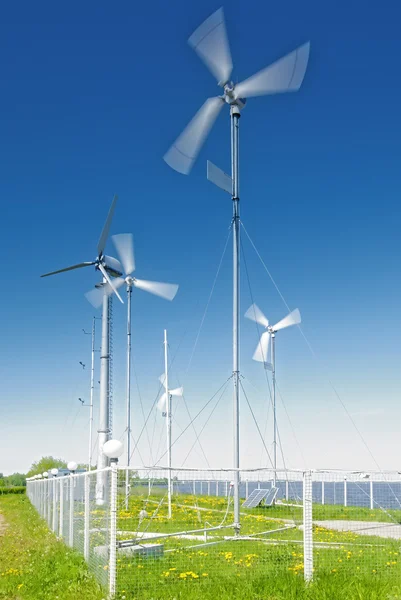 Small wind turbines for wind farms