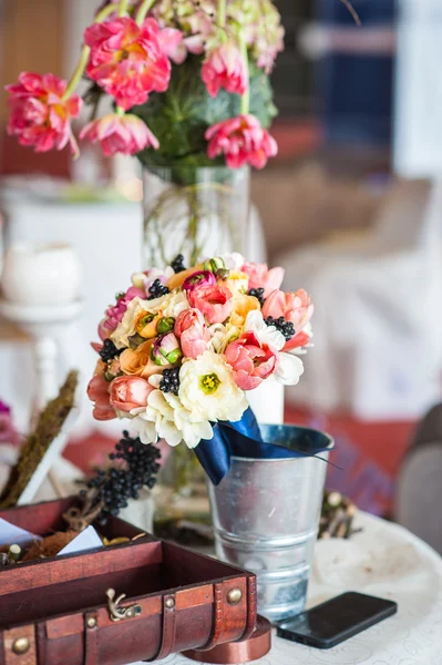 Decoration of wedding table.floral arrangements and decorations