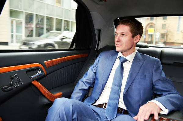 Business man in car