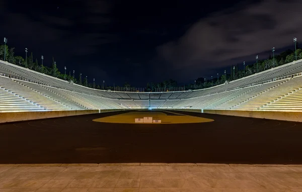 Night view of Panathinaiko stadium (Kallimarmaro), Athens, Greece