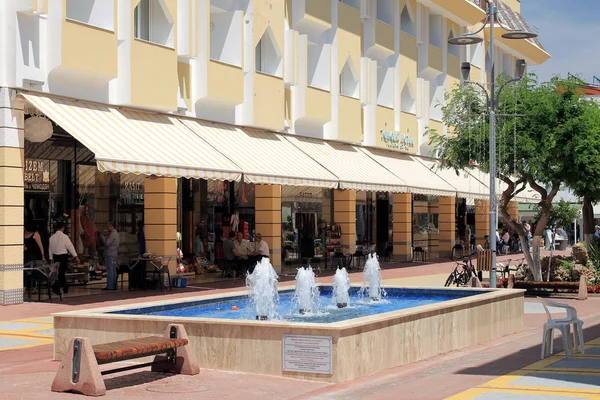 Shopping streets of Kemer. Clean and tidy alley in the middle of houses