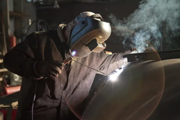 Welder at work