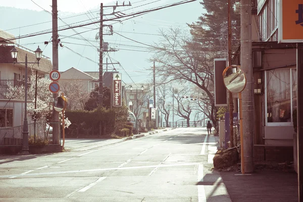 Streets of Kawaguchiko in Yamanashi Japan