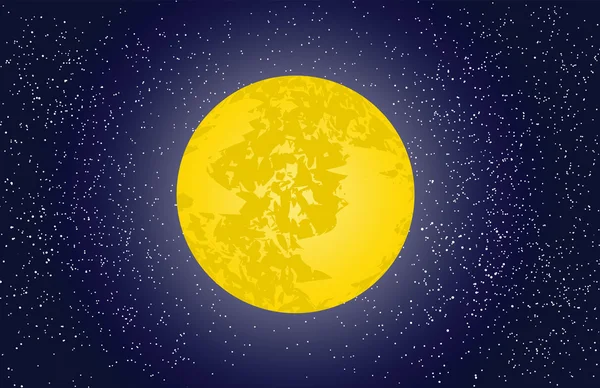Night sky background with moon
