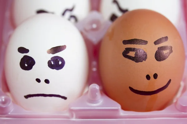 Happy and angry eggs