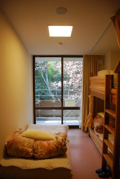 Japanese room with a bunk bed