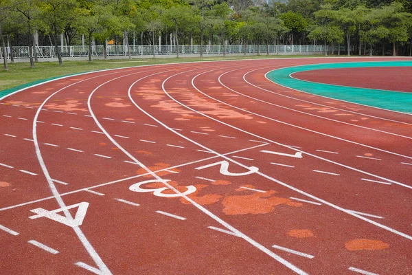 Empty running track