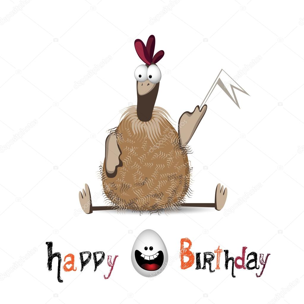 Alles Gute zum Geburtstag Huhn und dem Ei — Stockvektor © novkota1