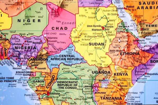 中部非洲地区的地图 - 图库照片Premek#2663