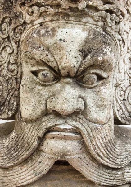 Statue face Chinese God