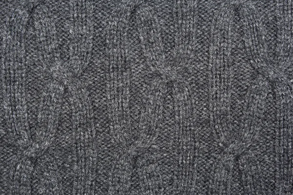 Grey knitted texture