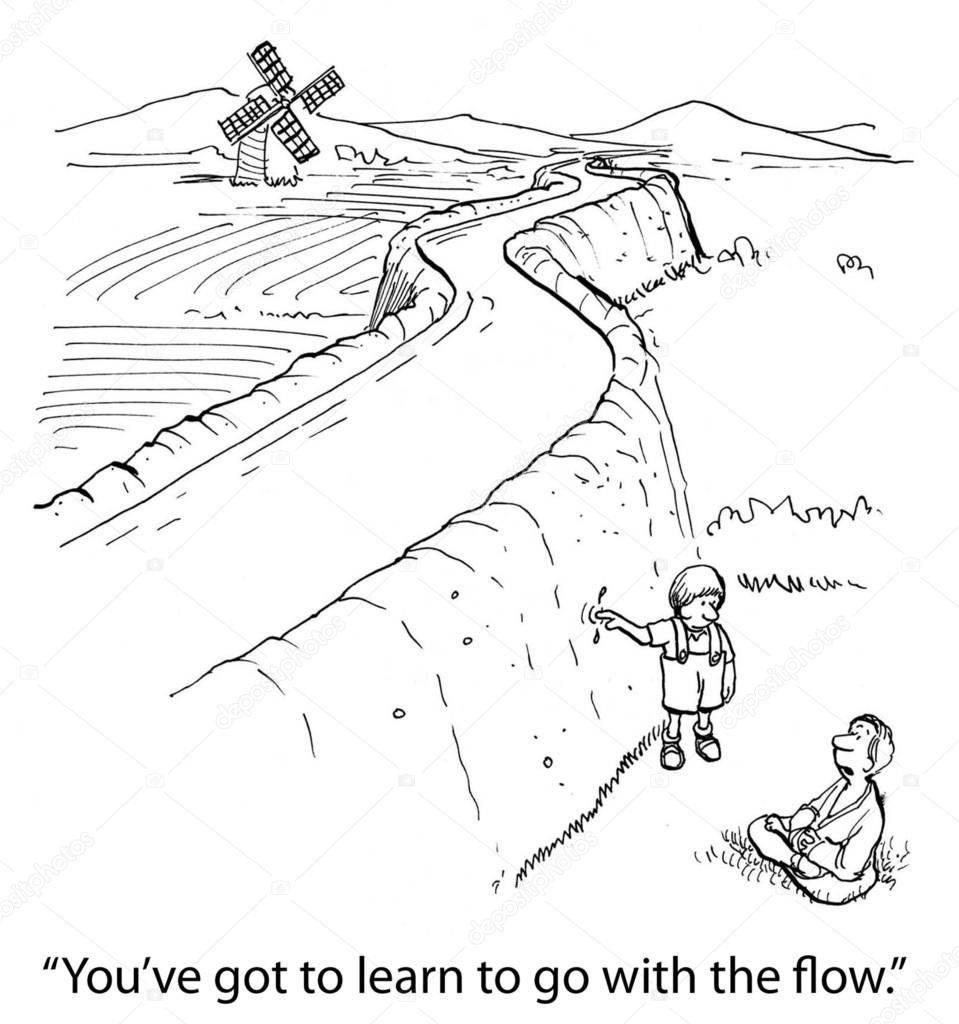 Boy plugs the hole in the dike — Stock Photo © andrewgenn 32551445