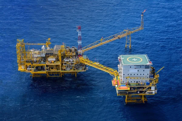 The offshore oil rig platform