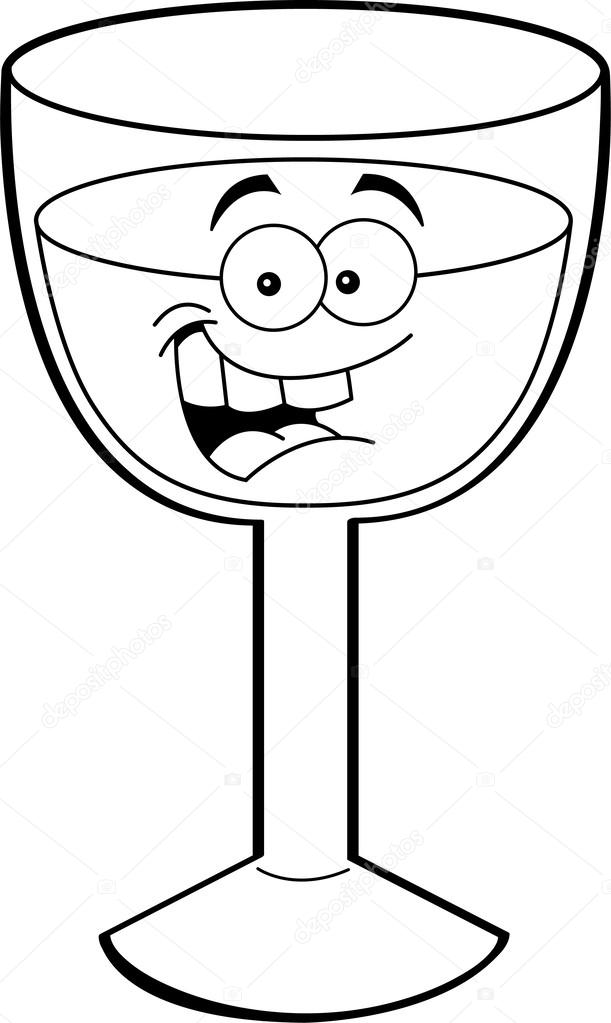 Dessin Verre Vin / Vin Blanc  Cliparts vectoriels et plus d'images de