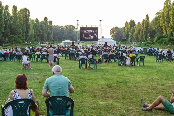 Open air cinema in Bucharest