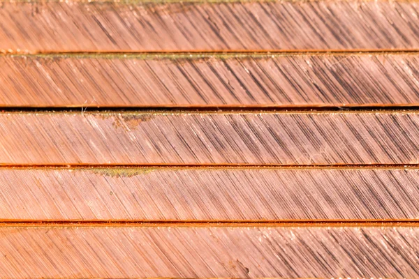 Cutting edge of copper bar