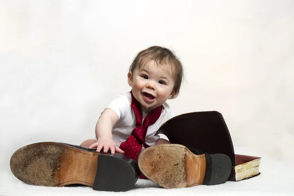 Baby in Daddy\'s Shoes