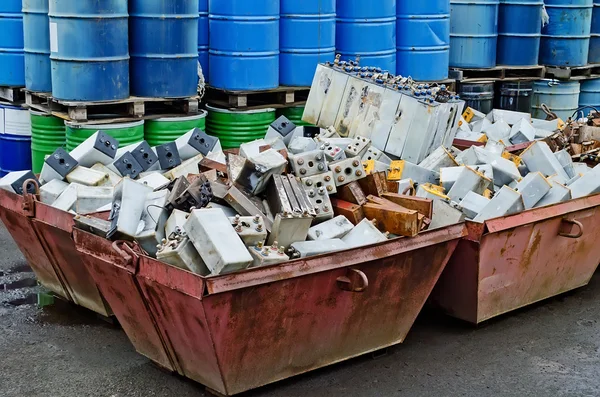 Old batteries for recycling