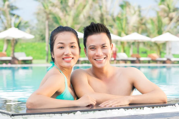 Couple in the pool