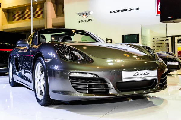Porsche Boxster on display at Bangkok International Auto Salon 2013.