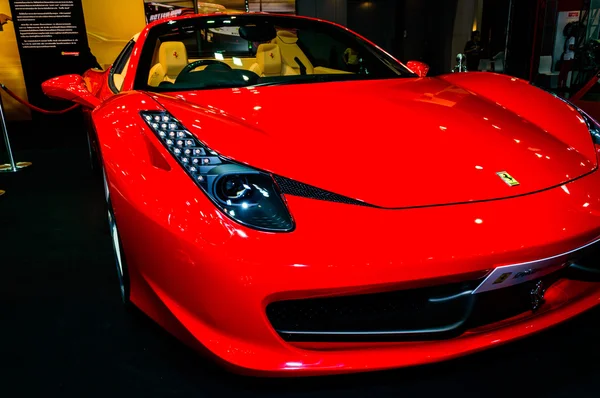Ferrari on display at Bangkok International Auto Salon 2013.