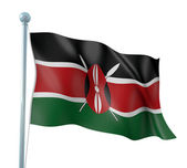 Kenya Flag Detail Render — Foto Stock