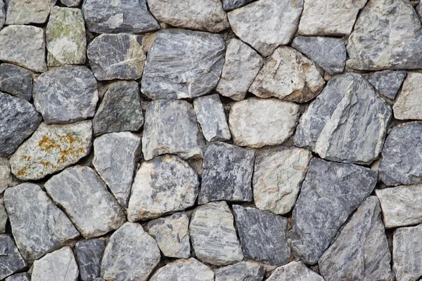 Elegant stone wall from small square parts