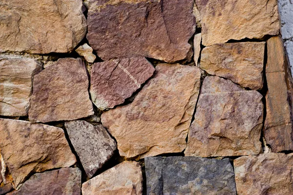 Elegant stone wall from small square parts