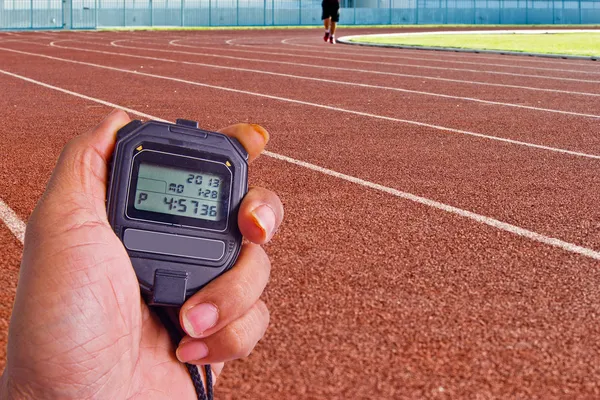 Stopwatch in athletics field