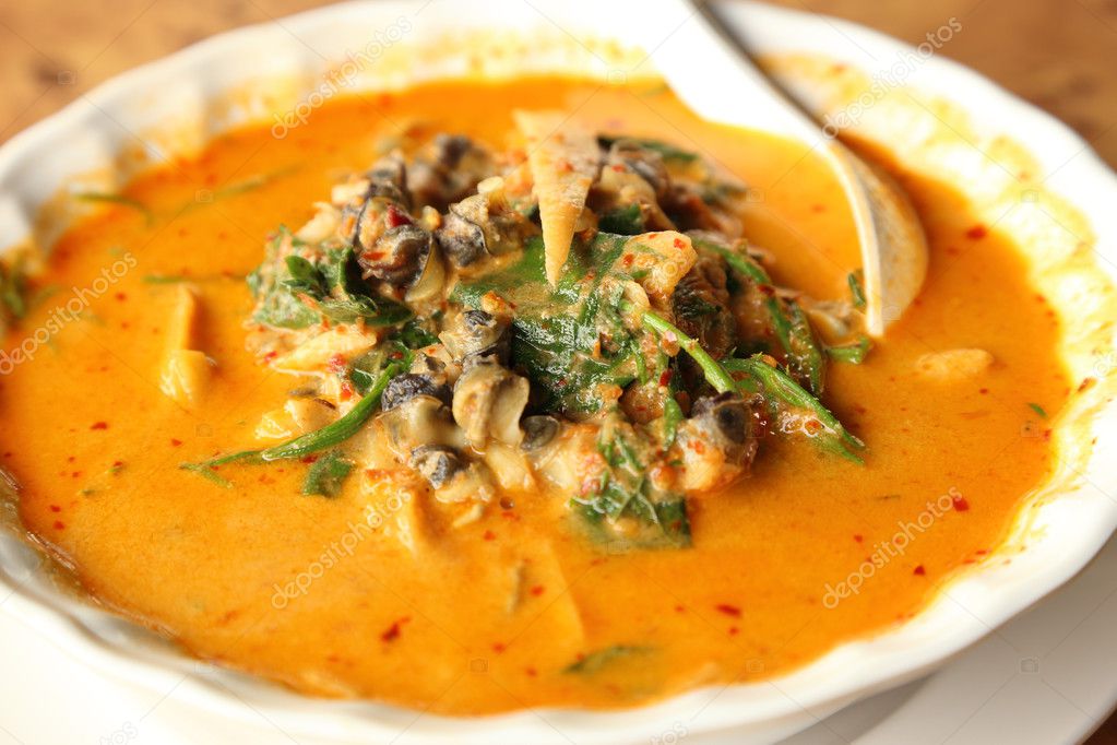 River snail curry Thai food — Stock Photo © geargodz 31170289