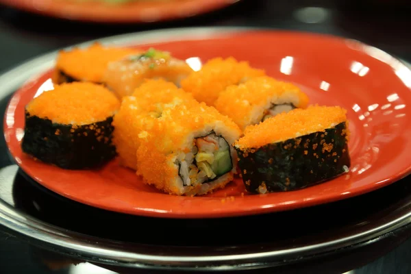 Sushi on plate