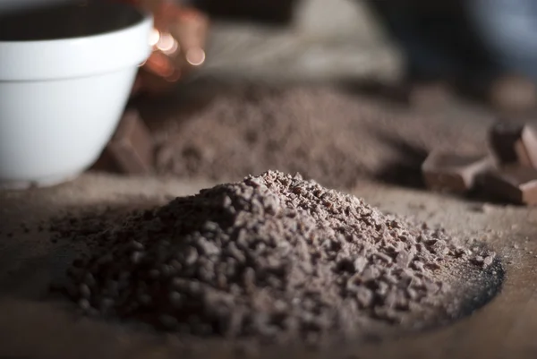 Chocolate making truffles