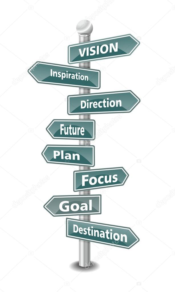 vision word cloud in a us traffic sign stock photo visio sign