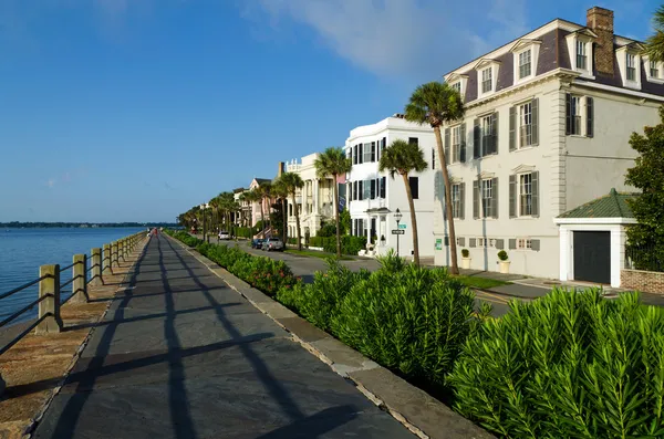 A colonial style of architecture in Charleston, South Carolina.