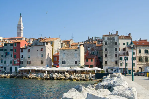 Architecture of Rovinj, Croatia. Istria touristic attraction