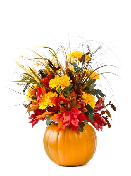 Pumpkin flower arrangement