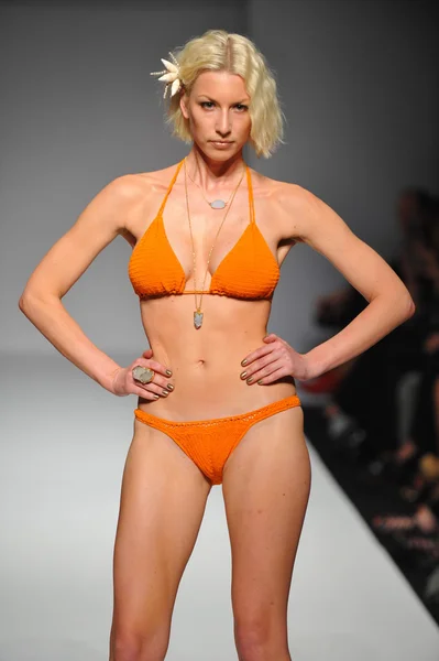 Model at Miss Kinsman Swim show