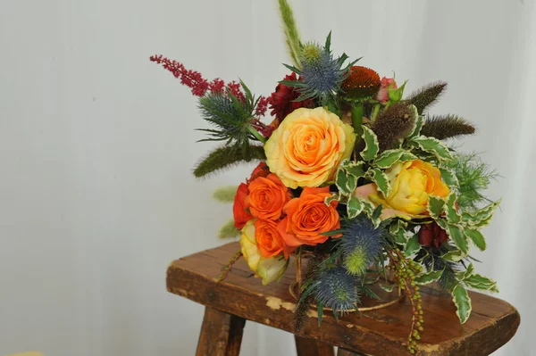 Bridal floral arrangements.