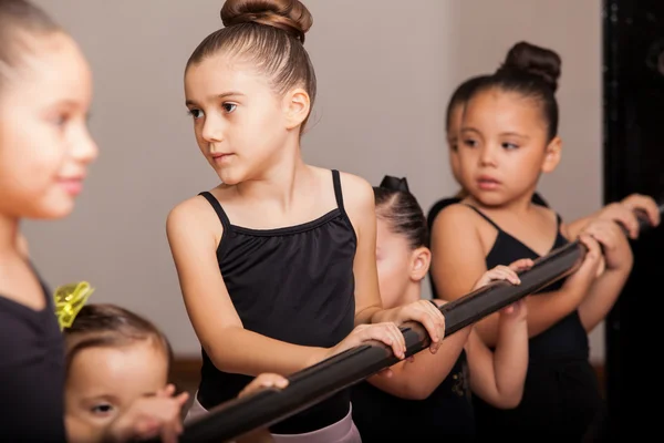 Ballet students paying attention