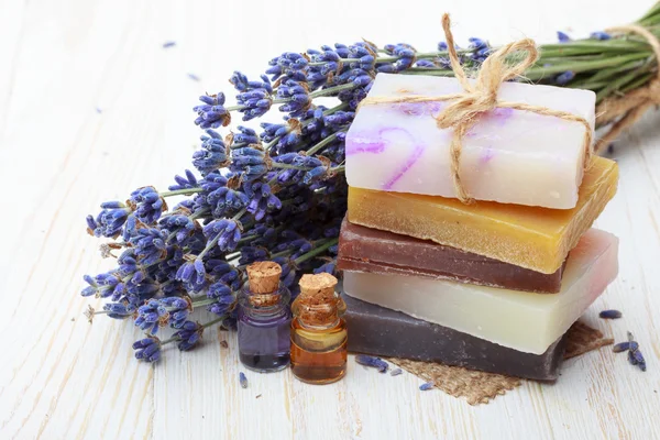 Natural handmade soap with lavender