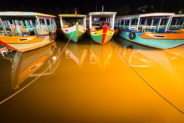 Boats at night in Hoi An