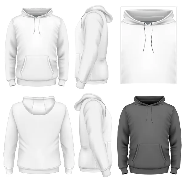 Men's hoodie design template — Stock Vector #33449305
