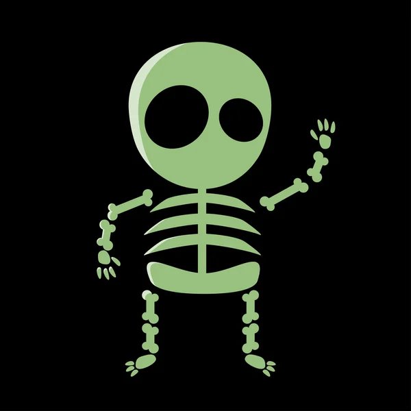 Cute cartoon skeleton