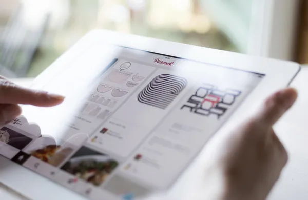 Pinterest on tablet pc