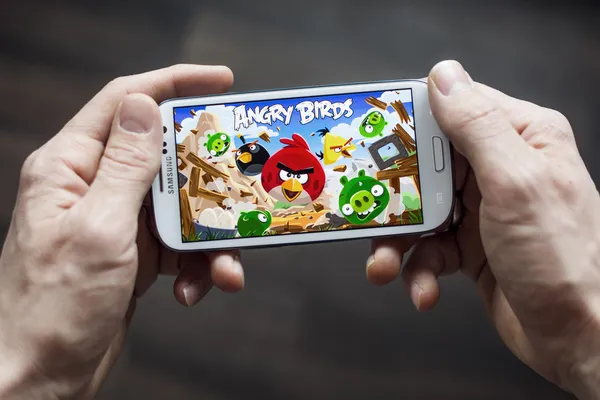 Angry birds mobile app — Stock Photo #41435921