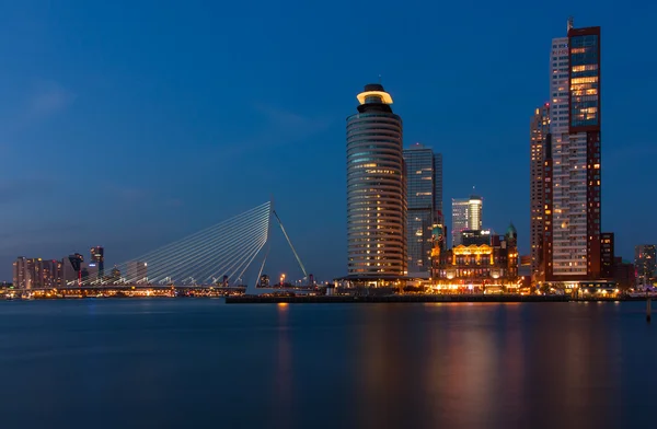 Skyline of Rotterdam at the kop van zuid